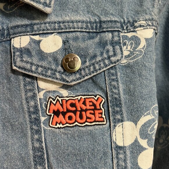 NWT Disney Mickey Mouse 2 Piece Denim Jacket and‎ T Shirt Kids Size 4T - Picture 6 of 8